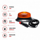 GIROFARO LED FARGO TOOLS 15W 12-24V 2 FUNCIONES BASE MAGNÉTICA