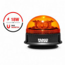 GIROFARO ROTATIVO LED FARGO TOOLS 18W 12/24V BASE MAGNÉTICA