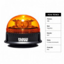 GIROFARO ROTATIVO LED FARGO TOOLS 18W 12/24V BASE MAGNÉTICA