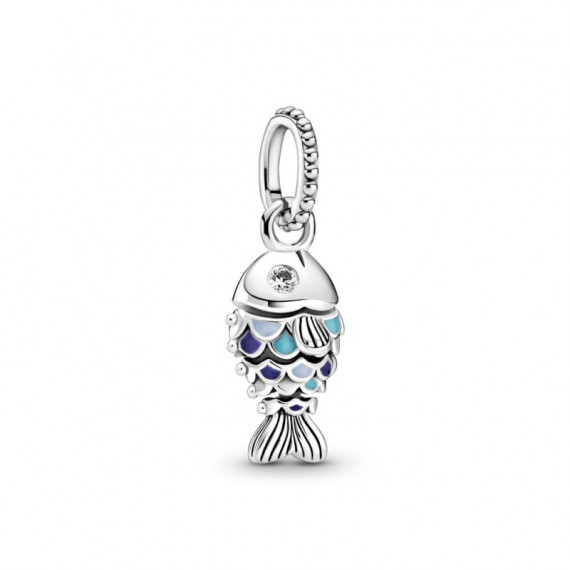 PANDORA Charm Colgante en Plata de Ley Pez Escamas Azules 799428C01