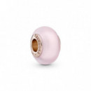 PANDORA Dia de la Madre Charm en PANDORA Rose Cristal de Murano Rosa Mate 789421C00