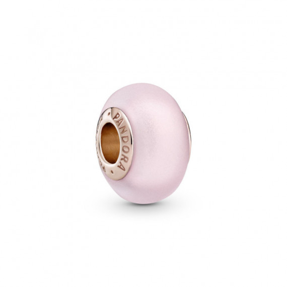 PANDORA Dia de la Madre Charm en PANDORA Rose Cristal de Murano Rosa Mate 789421C00