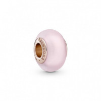 PANDORA Dia de la Madre Charm en PANDORA Rose Cristal de Murano Rosa Mate 789421C00