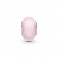 PANDORA Dia de la Madre Charm en PANDORA Rose Cristal de Murano Rosa Mate 789421C00
