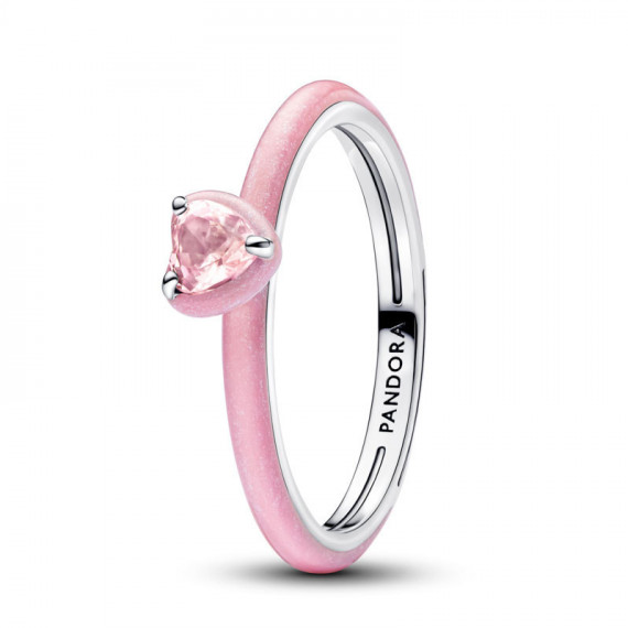 Pandora Anillo Corazón Chakra Rosa 193088C02