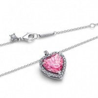 PANDORA Collar de Plata de Ley con Forma de Corazón 394414C01