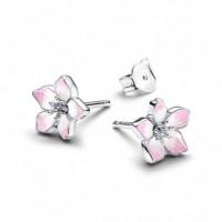 PANDORA Pendientes de Botón Flor de Cerezo 294370C01