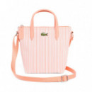 Bolso tote mini de rayas L.12.12 Concept