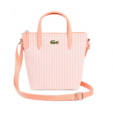 Bolso tote mini de rayas L.12.12 Concept