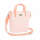 Bolso tote mini de rayas L.12.12 Concept