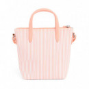 Bolso tote mini de rayas L.12.12 Concept