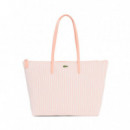 Bolso tote grande de rayas L.12.12 Concept