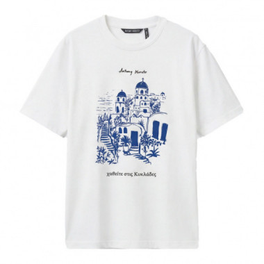 Camiseta Relaxed Fit  Estampado Santorini  ANTONY MORATO