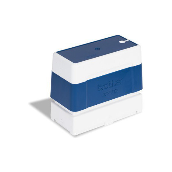 SELLO BROTHER SOPORTE + ALMOHADILLA 27X70 AZUL (PACK 6) (PR2770E)