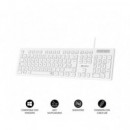 TECLADO SUBBLIM BUSINESS SLIM BLANCO USB
