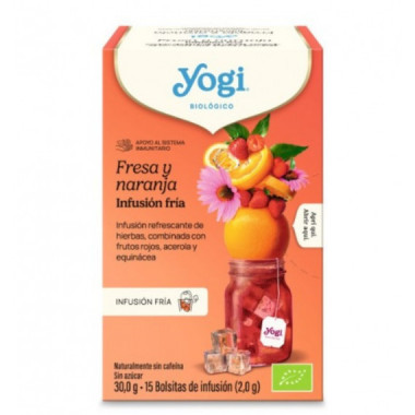 Yogi Biologico Fresa y Naranja  YOGUITEA