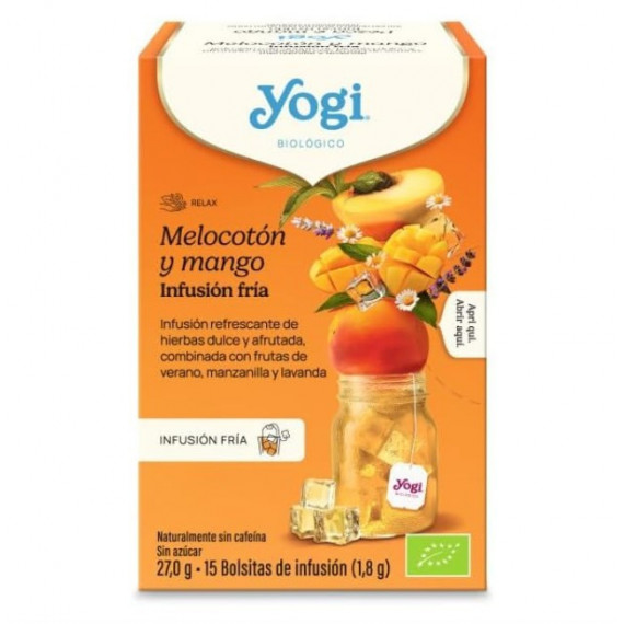 Yogi Frio Biologico Melocoton y Mango  YOGUITEA