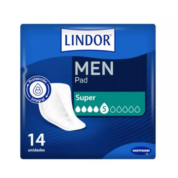 Lindor Men Pad Super 5 Gotas 14 Unidades  HARTMANN