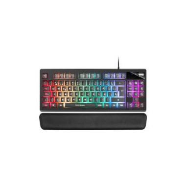 Teclado Mars Gaming Compacto TKL Retroiluminado LED RGB Negro (MKAXES)