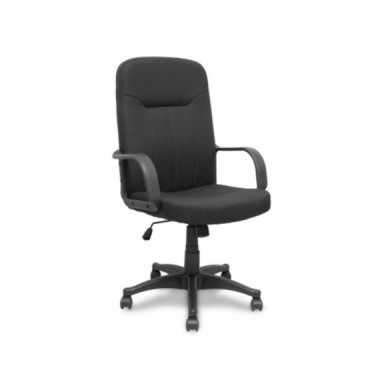 Silla Direcci&oacute;n Piqueras y Crespo Villa / Mecanismo Basculante / Brazos Fijos / Tela Negra / 261BD840RN