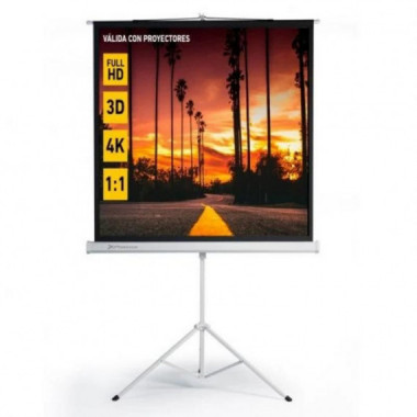 Pantalla de Proyecci&oacute;n Phoenix con Tr&iacute;pode Manual 80" (145x145 cm)
