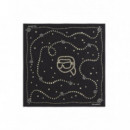 KARL LAGERFELD - Ikon Karl Pearls Silk Scarf - 101 - B3W33038/101
