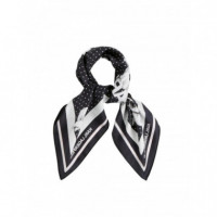 KARL LAGERFELD - Ikon Choup Silk Scarf - 999 - B3W33037/999