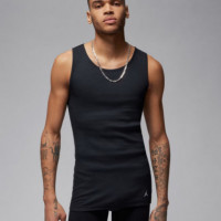 JORDAN Camisillas Negras Básicas Hombre (2 Unidades)