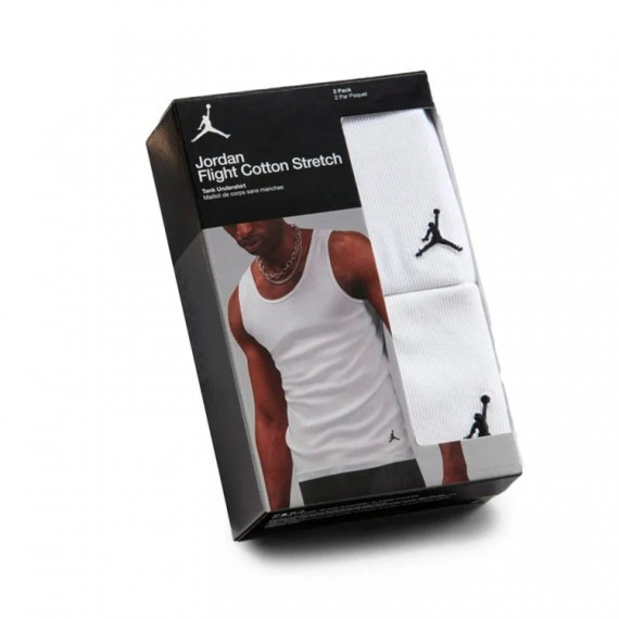 JORDAN Camisillas Blancas Básicas Hombre (2 Unidades)
