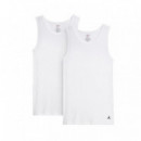 JORDAN Camisillas Blancas Básicas Hombre (2 Unidades)
