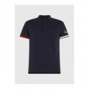 Polos Flag Cuff Slim Polo  TOMMY HILFIGER