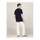 Camisetas manga corta GLOBAL STRIPE CUFF PIQUE TEE