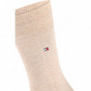 Th Men Sock Classic 2P Sand  TOMMY HILFIGER