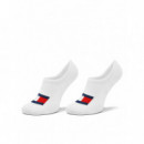TH UNI TJ FOOTIE 2P FLAG WHITE