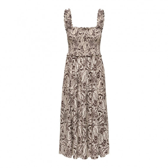 Vestidos Vestido Largo ONLY Onllumira Pumice Stone Hot Fudge Paisley