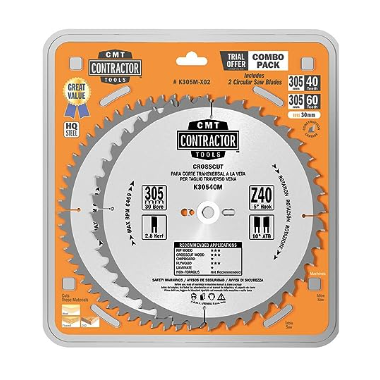 Disco Sierra Contractor Cmt - 305mm X 2,6 Mm X 30 Mm - K305m-x02
