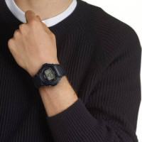 CASIO W-219H-1A Reloj Digital Hombre Negro Deportivo Estilo Clásico Wr 50M con Luz y Alarma