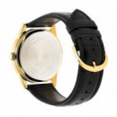 CASIO MTP-V001GL-7B Reloj Clásico Dorado con Correa de Cuero Negro y Esfera Blanca para Hombre