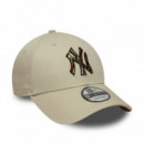 New Era Gorra de lino 9FORTY 60771850-LIGHT BEIGE