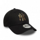 New Era Gorra de lino 9FORTY 60771853-BLACK