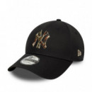 New Era Gorra de lino 9FORTY 60771853-BLACK
