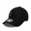 New Era Gorra de lino 9FORTY 60856256-BLACK