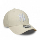 New Era Gorra de lino 9FORTY 60856285-LIGHT BEIGE