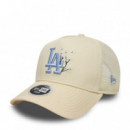 New Era Gorra de algodón E-FRAME 60856362-LIGHT BEIGE