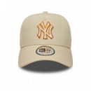 New Era Gorra de algodón E-FRAME 60856382-LIGHT BEIGE
