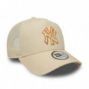 New Era Gorra de algodón E-FRAME 60856382-LIGHT BEIGE