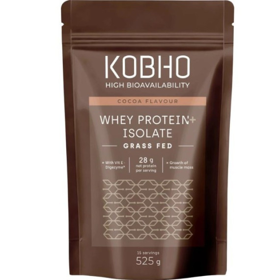 Kobho Proteína Whey Aislada Cacao 525GR  KOBHO LABS.
