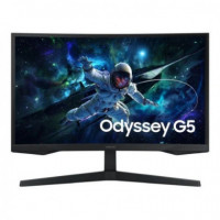 SAMSUNG Monitor Gaming Curvo Odyssey G5 S27CG552EU 27 Negro QHD / HDMI / Dp / 1MS / 165HZ