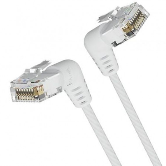 VENTION CABLE DE RED RJ45 UTP IBOWF CAT. 6A/ 1M/  BLANCO Cabeza Rotatoria 360º