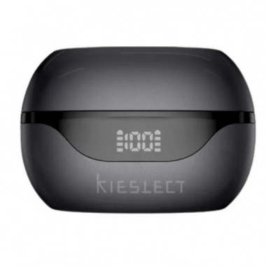 KIESLECT AURICULARES INALAMBRICOS EARBUDS OPEN NEGROS APP GRATUITA TRADUCTOR IA